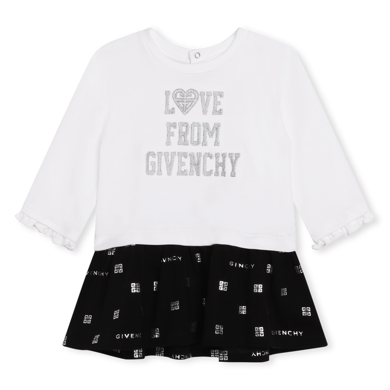 Two-material knitted dress GIVENCHY 
                    GIRL