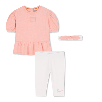 Dress + leggings + headband set KENZO KIDS GIRL