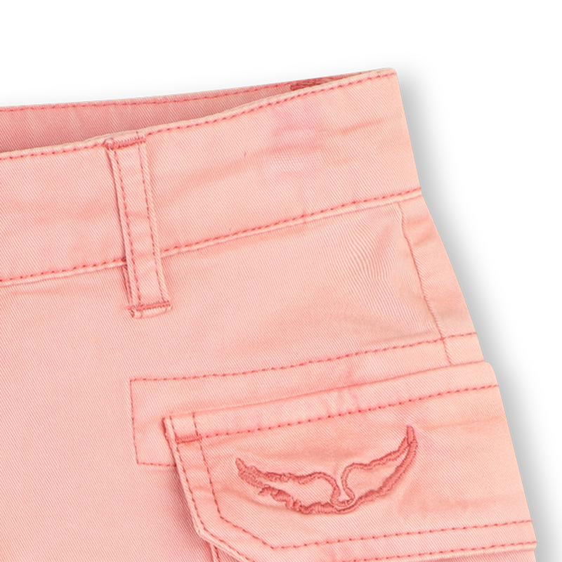 Faded embroidered shorts ZADIG VOLTAIRE 
                        GIRL
