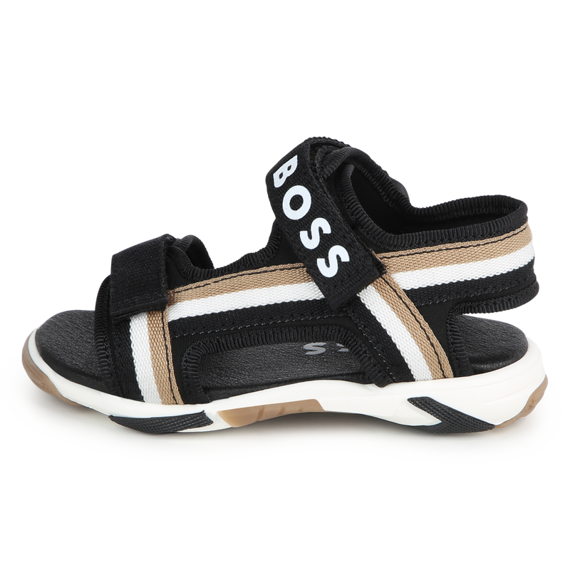 Striped Velcro sandals BOSS 
                    BOY