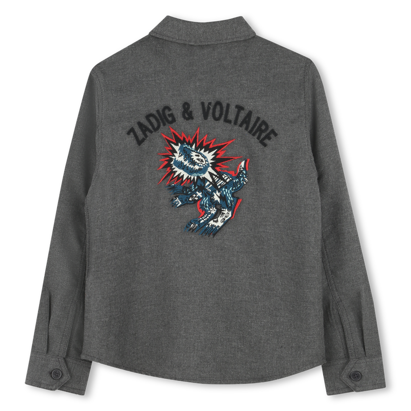 Long-sleeved embroidered shirt ZADIG VOLTAIRE 
                        BOY