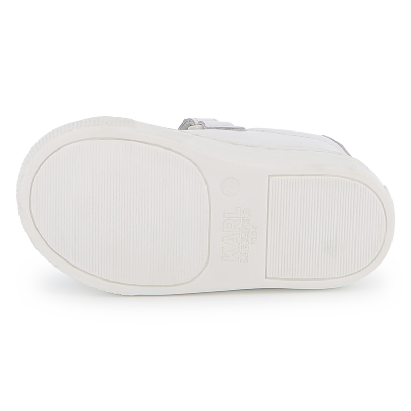 Low-top cowhide sneakers KARL LAGERFELD KIDS 
                        GIRL