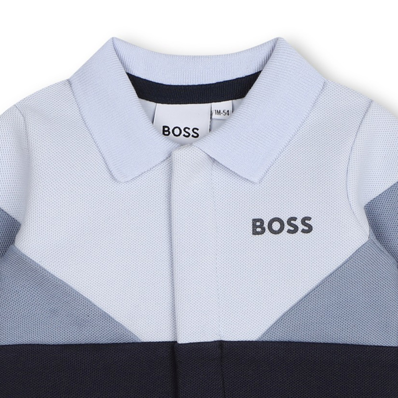 Polo-Collar Jumpsuit BOSS 
                    BOY