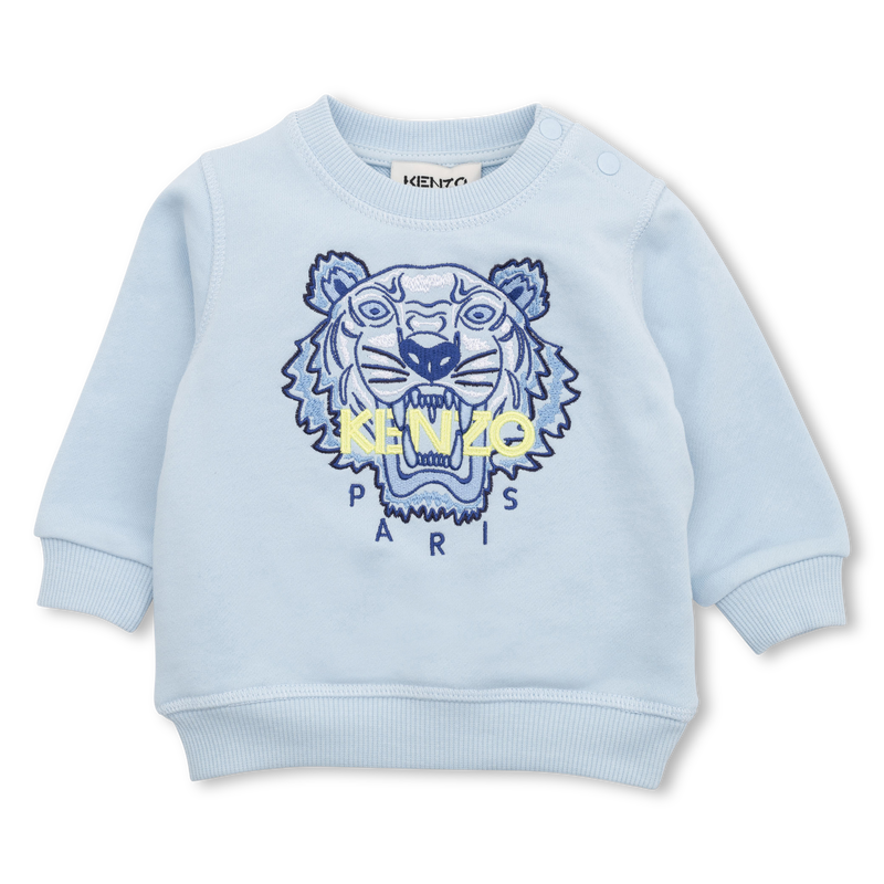 KENZO KIDS Embroidered fleece sweatshirt
