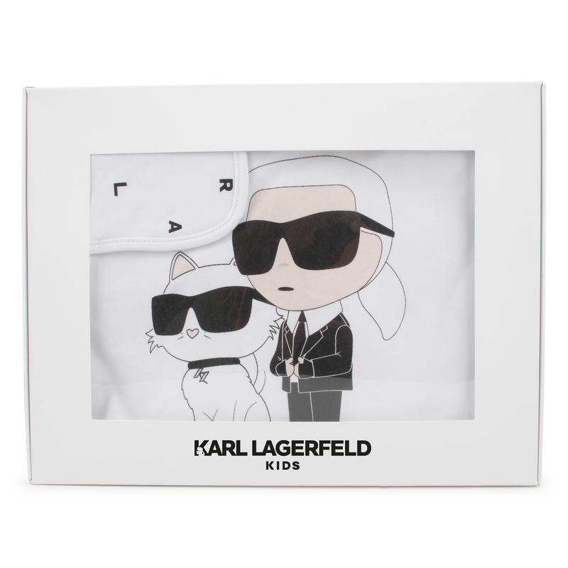 Printed cotton blanket KARL LAGERFELD KIDS 
                        UNISEX