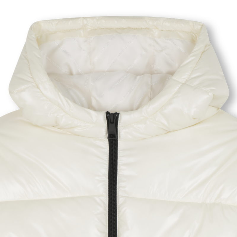Hooded down jacket KARL LAGERFELD KIDS 
                    GIRL