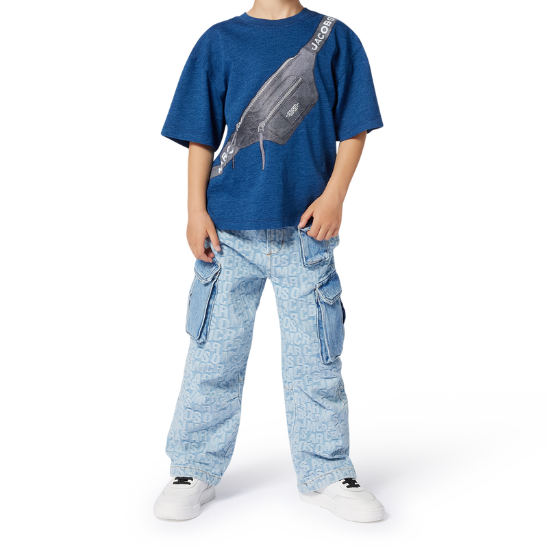 T-shirt with bag print MARC JACOBS 
                        BOY