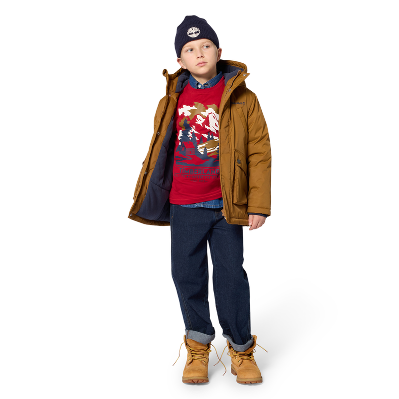 Hooded parka TIMBERLAND 
                        BOY