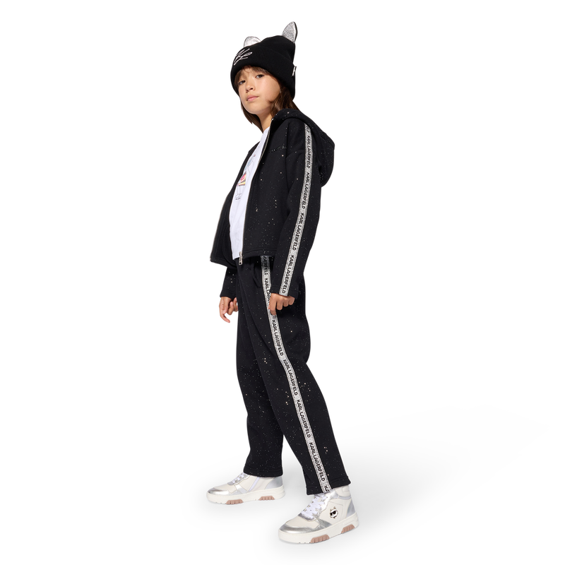 Hooded cardigan KARL LAGERFELD KIDS 
                        GIRL
