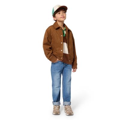 Suede jacket KIDS AROUND BOY