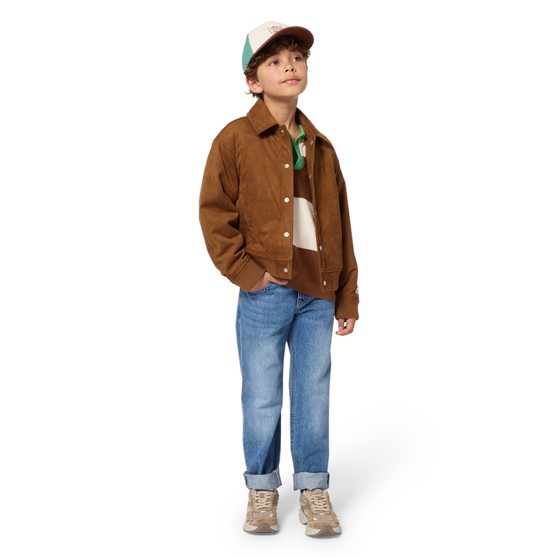 Suede jacket KIDS AROUND 
                        BOY