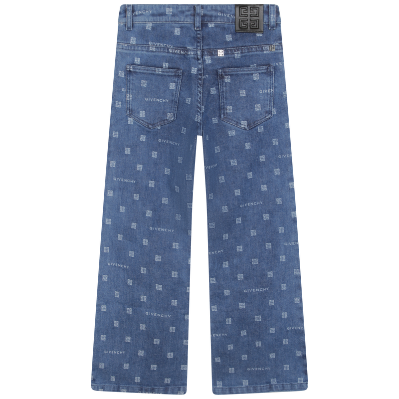 Printed wide-leg jeans GIVENCHY 
                    GIRL