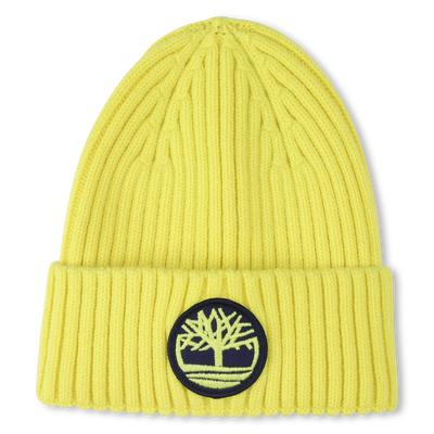 Knitted badge hat with logo TIMBERLAND BOY
