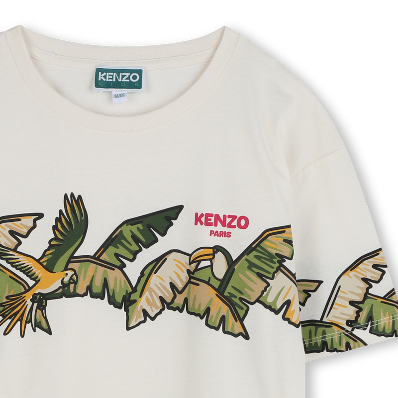 Short-sleeved cotton T-shirt KENZO KIDS 
                        GIRL