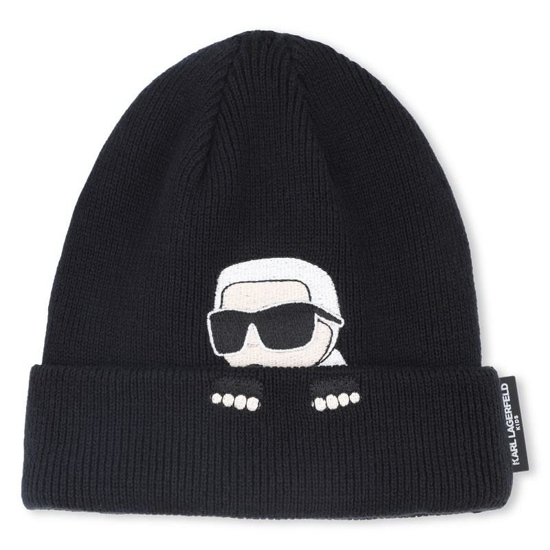 Knitted beanie KARL LAGERFELD KIDS 
                    BOY