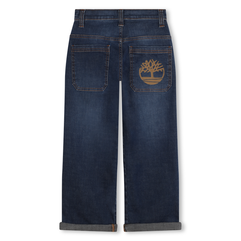 Patch Pocket Wide-Leg Jeans TIMBERLAND 
                        BOY