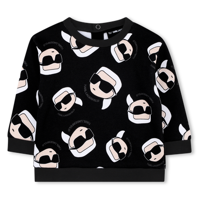 Brushed fleece sweatshirt KARL LAGERFELD KIDS BOY