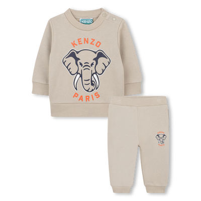 Sweatshirt and pants set in fleece KENZO KIDS UNISEX