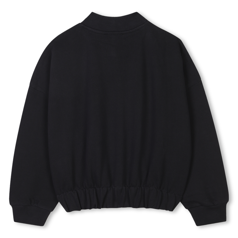 Cotton fleece cardigan DKNY 
                    GIRL