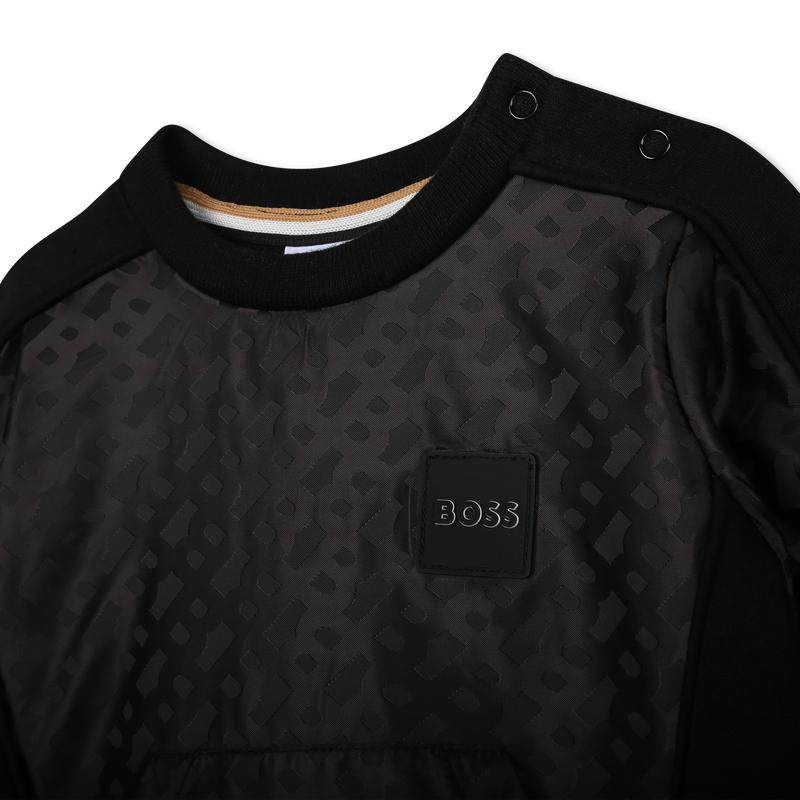 Bi-material sweatshirt BOSS 
                    BOY