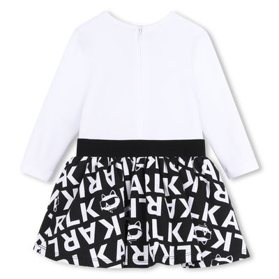Long Sleeve Dress KARL LAGERFELD KIDS GIRL