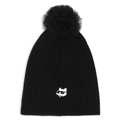 Knitted beanie KARL LAGERFELD KIDS GIRL
