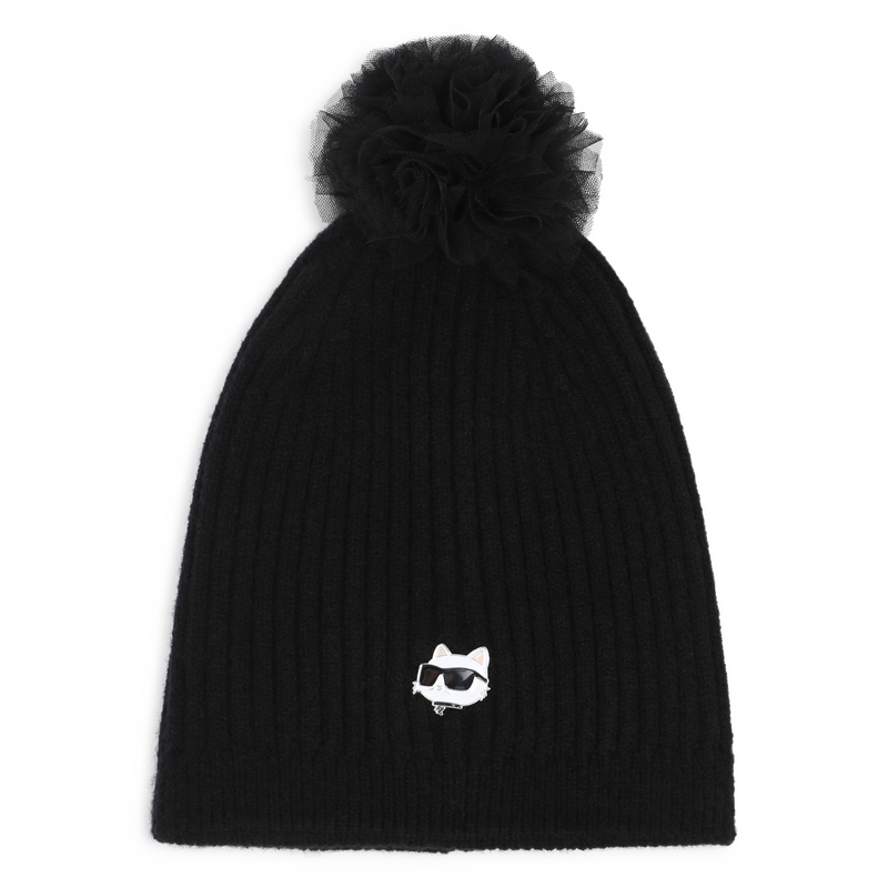 Knitted beanie KARL LAGERFELD KIDS 
                        GIRL