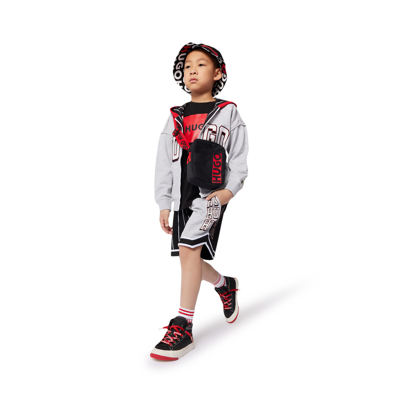 Hooded zip-up sweatshirt HUGO 
                    BOY