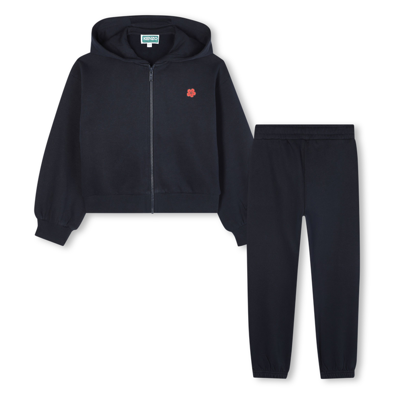 Fleece cardigan and trouser set KENZO KIDS 
                    GIRL