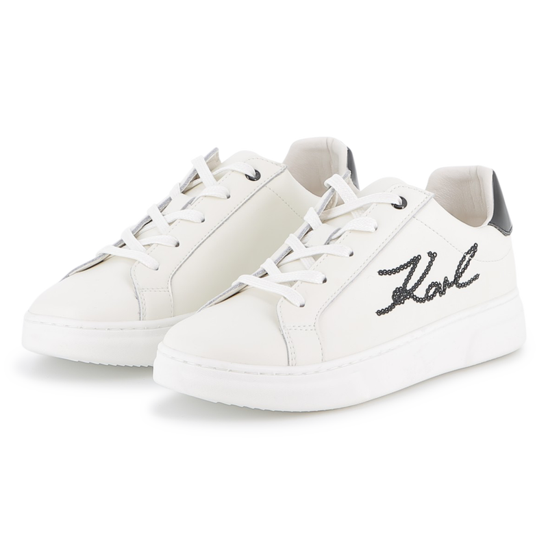 Lace-up low-top sneakers KARL LAGERFELD KIDS 
                        GIRL