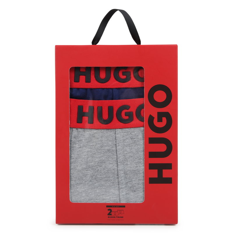 Cotton Boxers (Pack Of 2) HUGO 
                    BOY