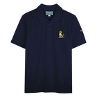 Short-sleeved cotton polo, NAVY, hi-res