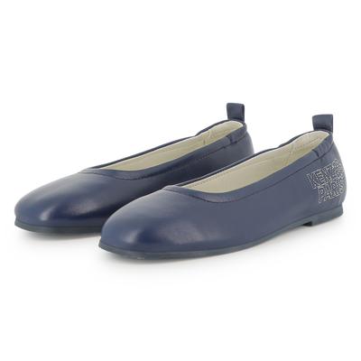 Goat leather ballerina KENZO KIDS GIRL