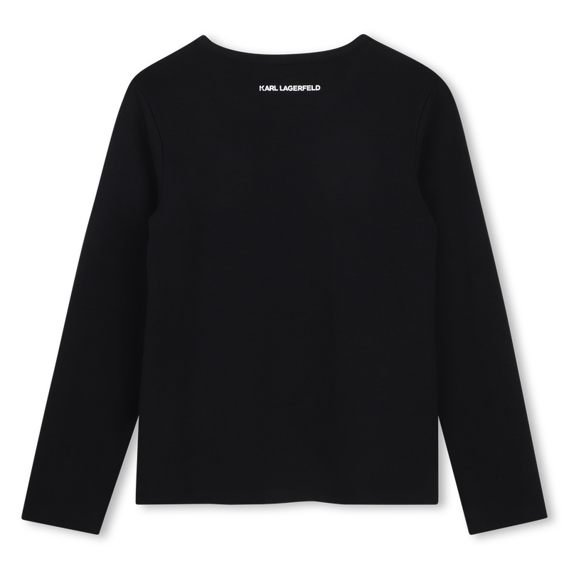Long sleeve t-shirt KARL LAGERFELD KIDS 
                        GIRL