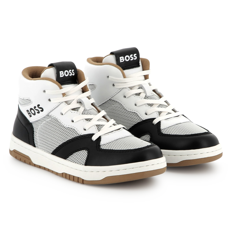 Hi Top Lace-Up Sneakers BOSS 
                        BOY