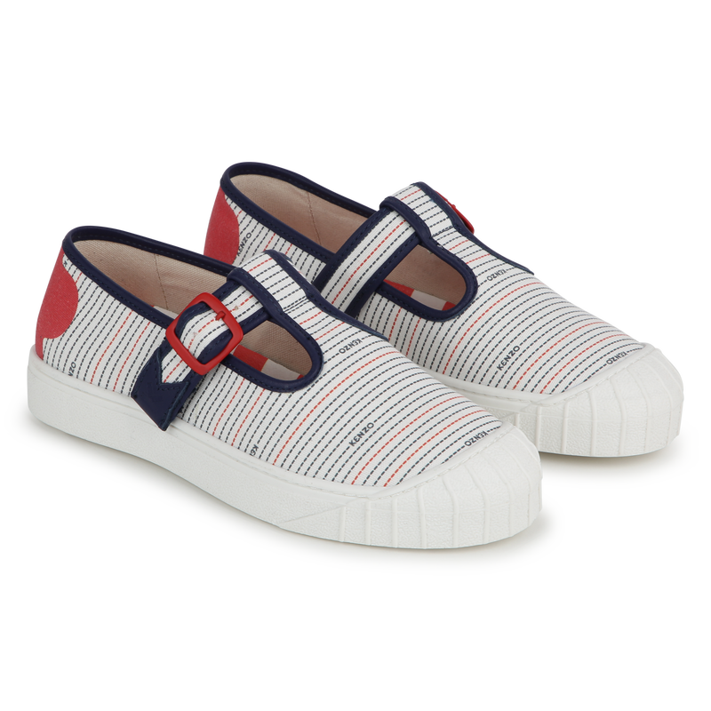 KENZO KIDS Canvas mary jane sneakers