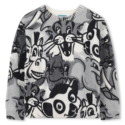 Knit sweater with round neck KENZO KIDS UNISEX