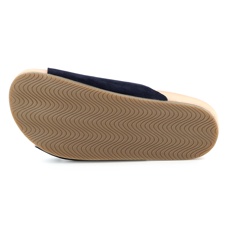 Buckled leather slides CHLOE 
                    GIRL