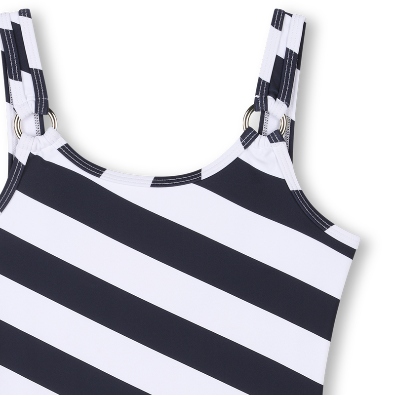 Striped One-piece bathing suit MICHAEL KORS 
                    GIRL