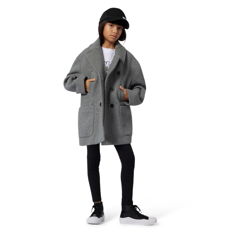 Wool cloth coat DKNY 
                        GIRL