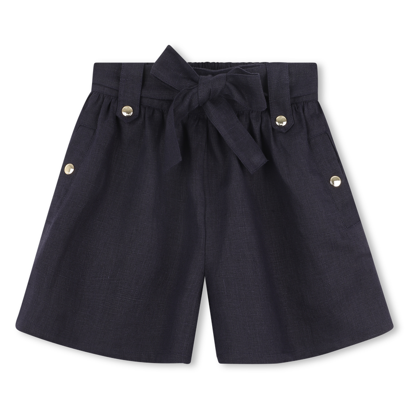 Belted linen shorts CHLOE 
                    GIRL