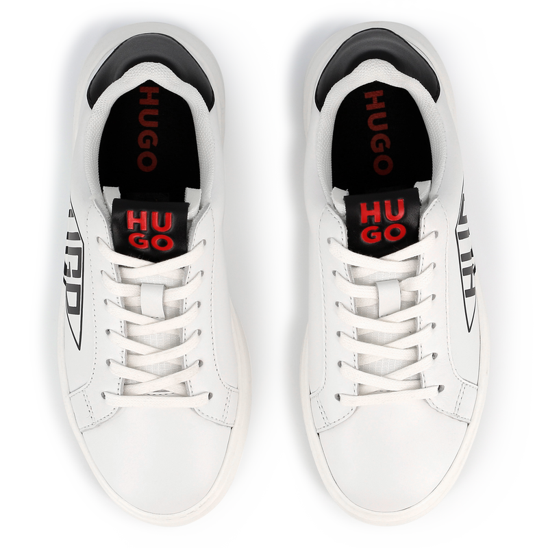 Lace-up leather trainers HUGO 
                        BOY