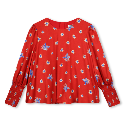 Flowy Printed Blouse KENZO KIDS GIRL