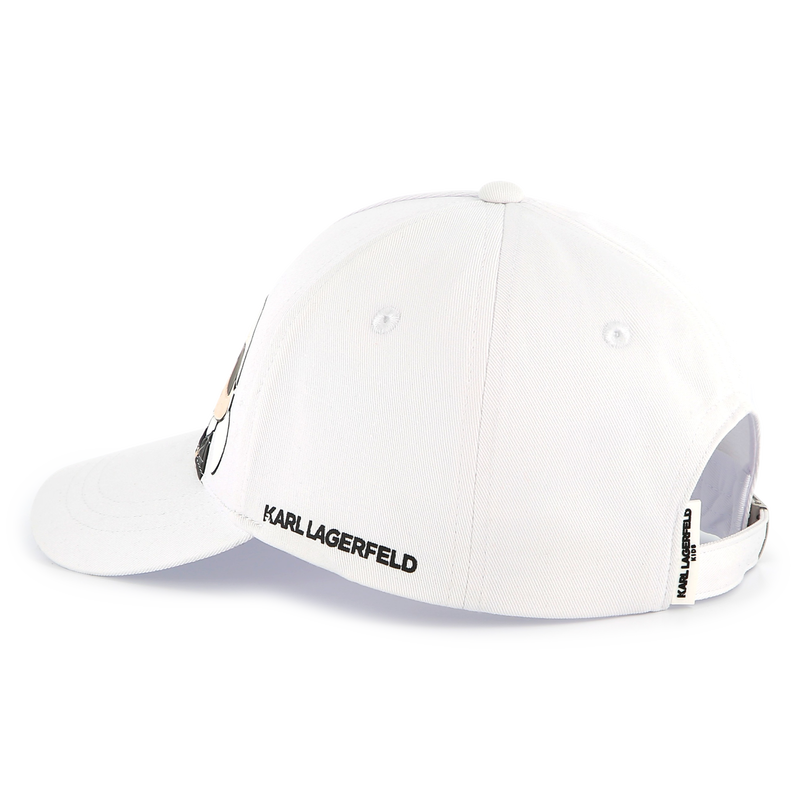 Adjustable printed cap KARL LAGERFELD KIDS 
                        GIRL
