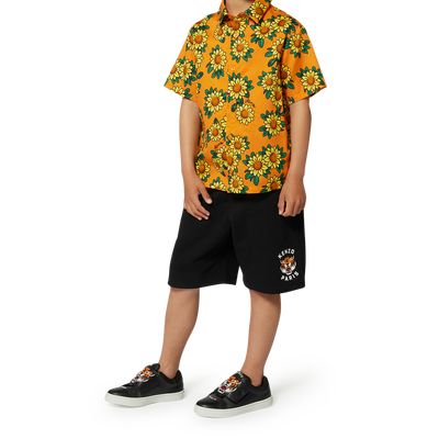 Cotton satin shirt KENZO KIDS BOY