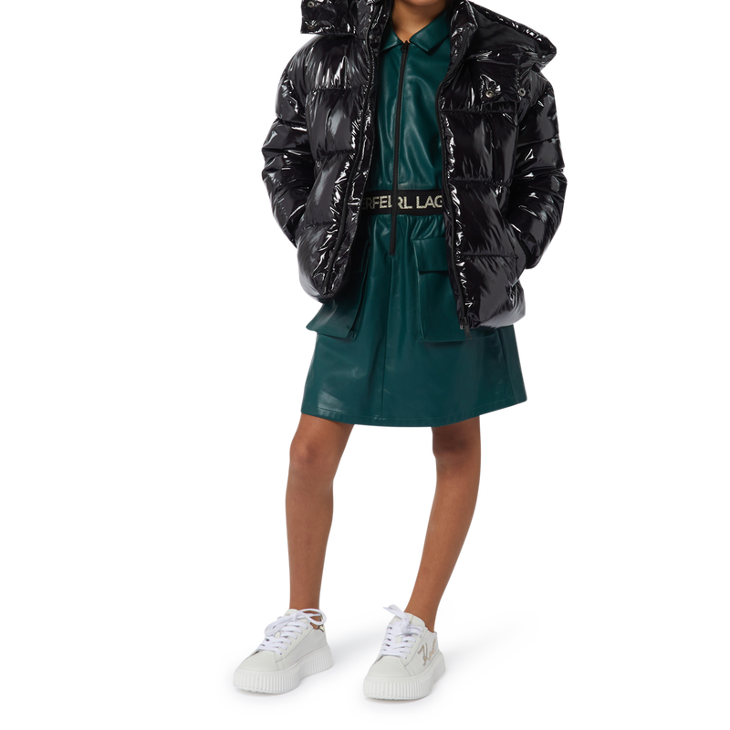 Cat-Ear Metallic Beanie KARL LAGERFELD KIDS 
                        GIRL