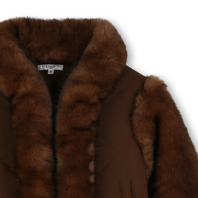 Fuzzy fleece jacket CHLOE 
                        GIRL