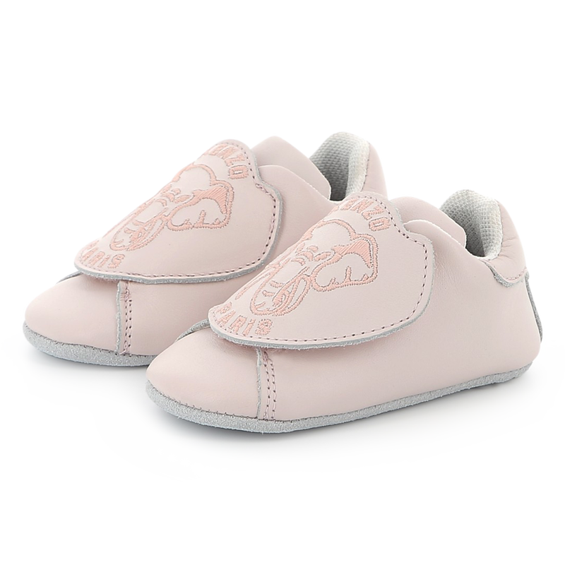 Leather Velcro slippers KENZO KIDS 
                    UNISEX