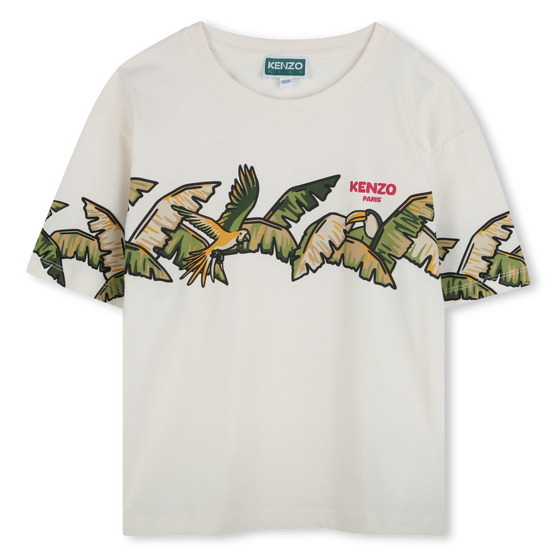 Short-sleeved cotton T-shirt KENZO KIDS 
                        GIRL