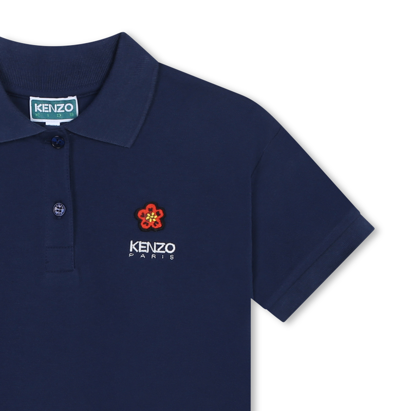 Short-Sleeved Cotton Dress KENZO KIDS 
                        GIRL